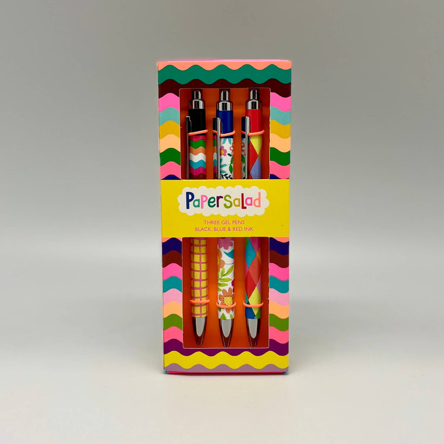 Paper Salad Gift Box 3 Gel Pens