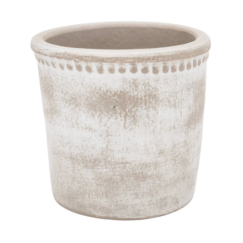 Hazel Beaded-Edge Ceramic Planter
