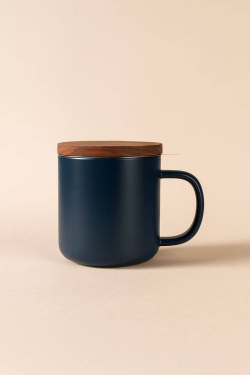 Juliet 300ml Stoneware Tea Infuser with Wooden Lid