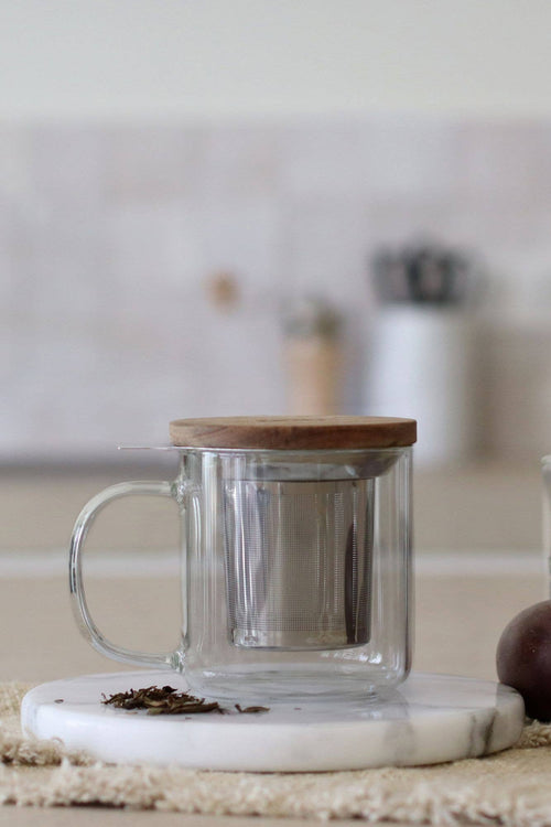 Gustave 300ml Borosilicate Glass Herbal Tea Infuser