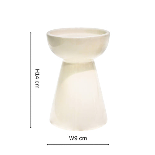 Bowen Ceramic Pillar Candle Holder