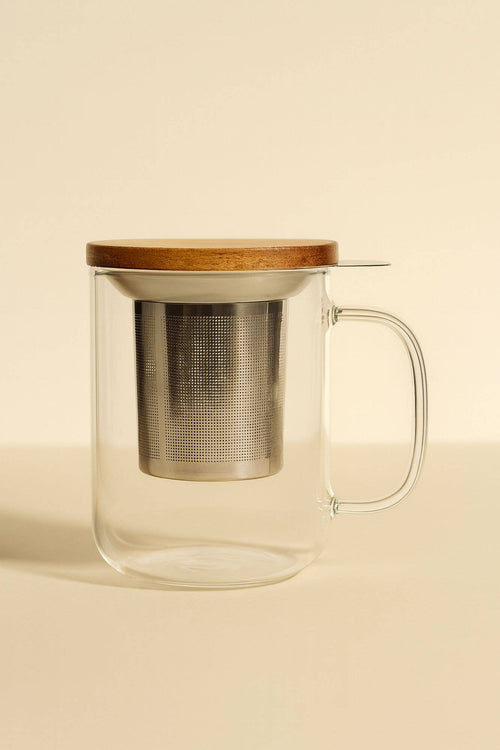 Gustave 450ml Borosilicate Glass Tea Infuser