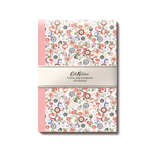 Cath Kidston A5 Notebook Set (2) — Soft Pink
