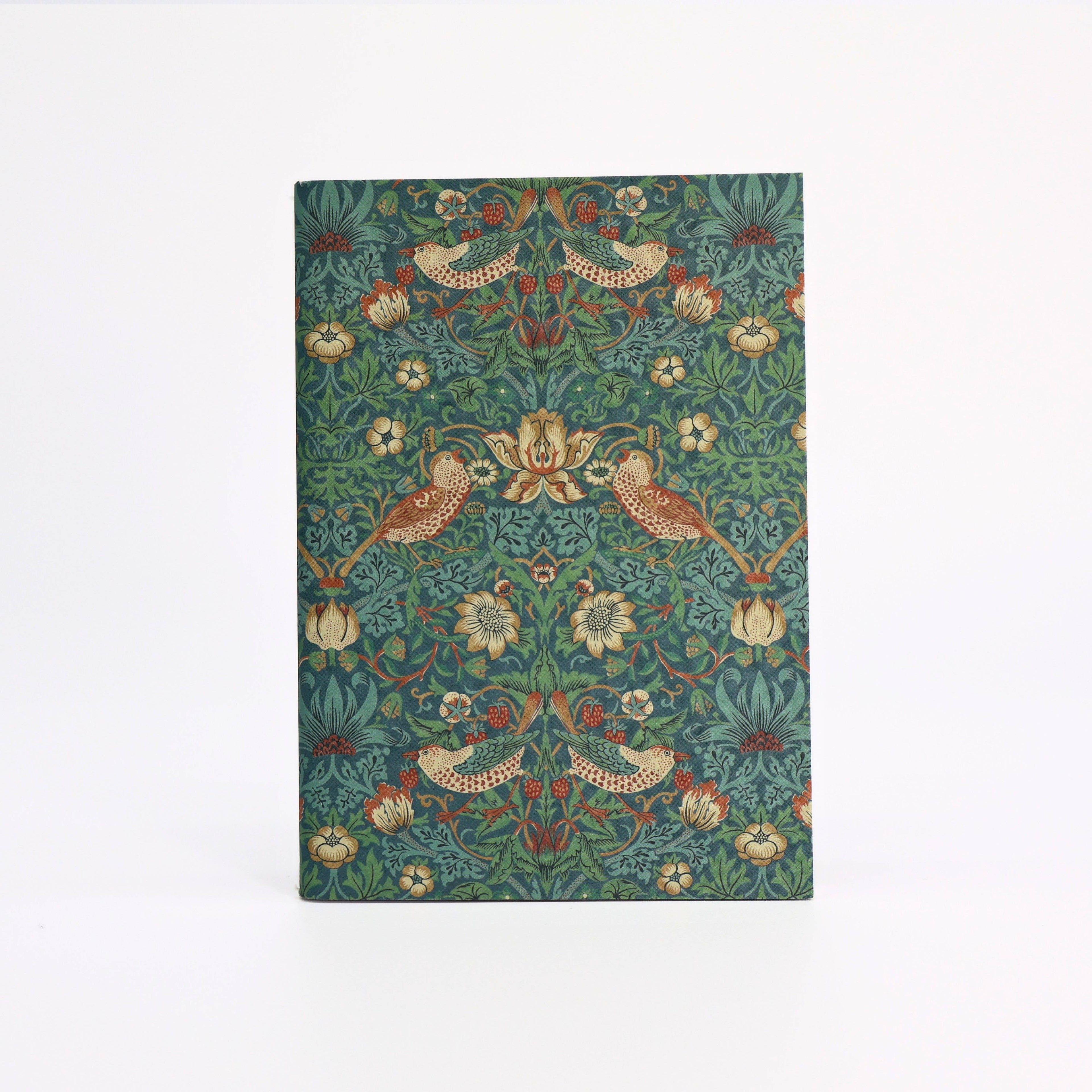 William Morris A6 Notebooks — Strawberry Thief (Set of 3)