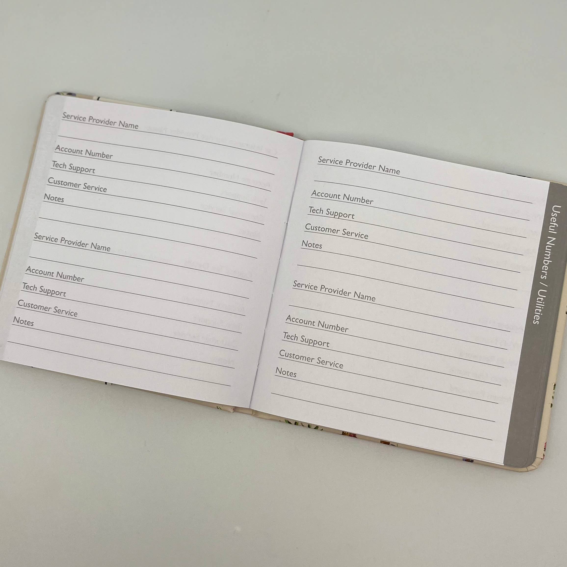 Password Book — Floral