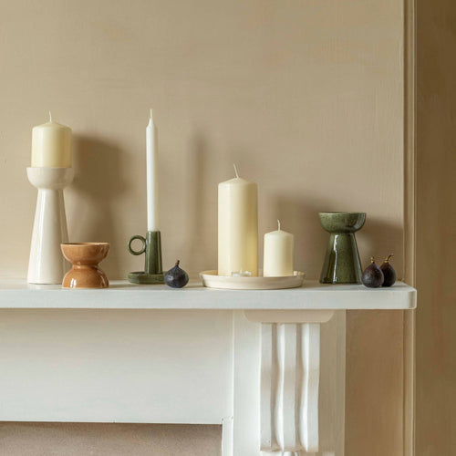 Bowen Ceramic Pillar Candle Holder