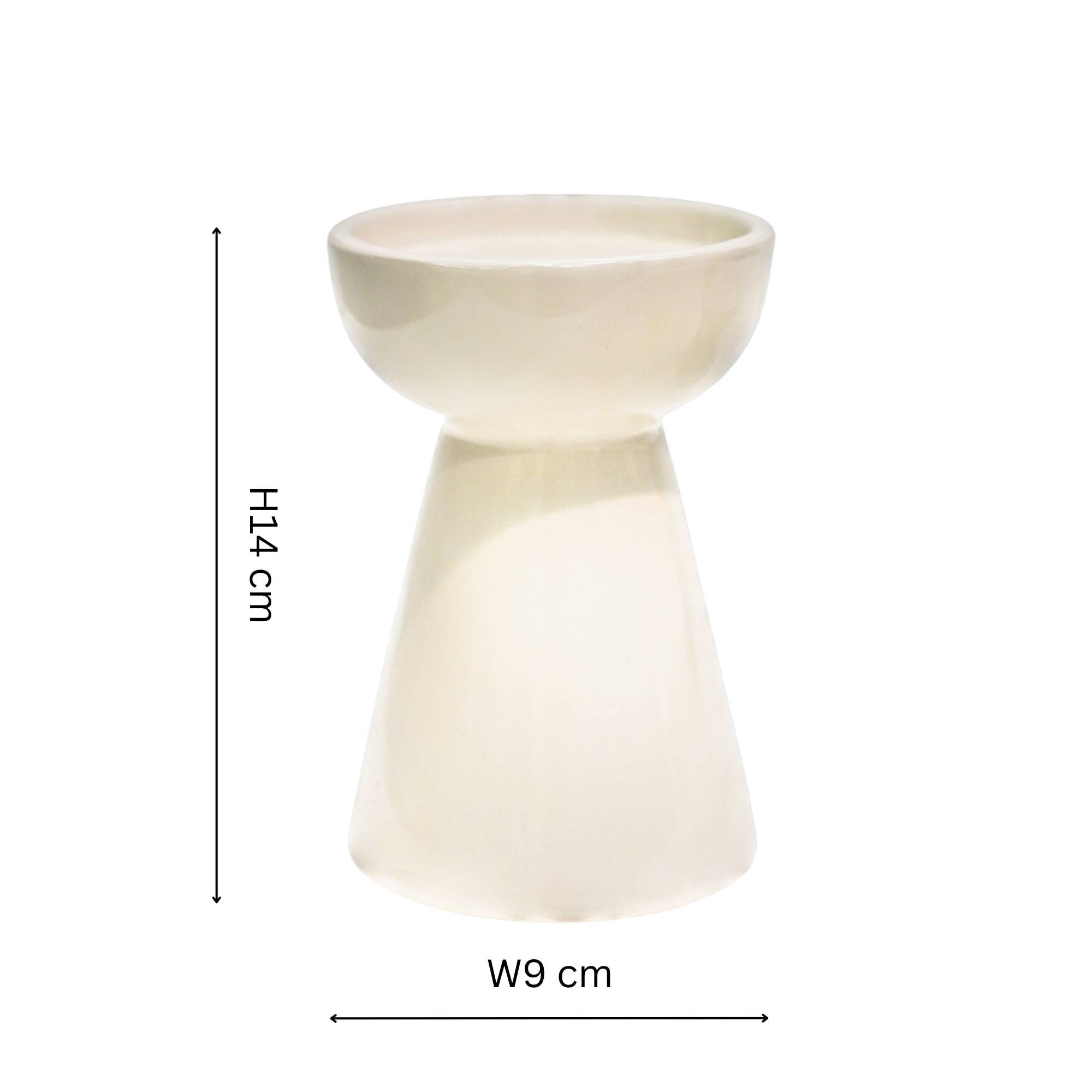 Bowen Ceramic Pillar Candle Holder