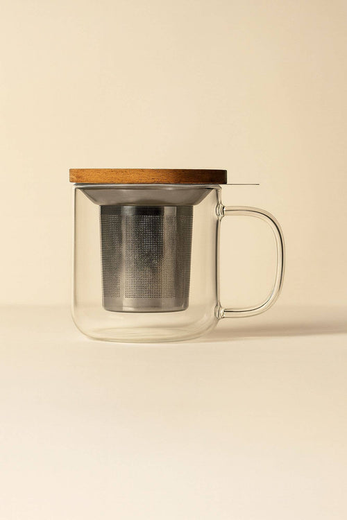 Gustave 300ml Borosilicate Glass Herbal Tea Infuser