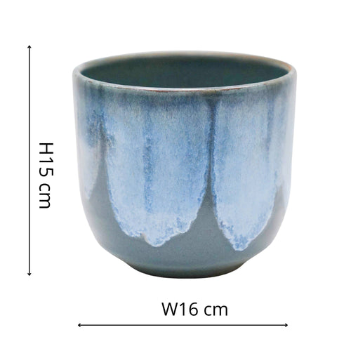 Rowe Drip Reactive-Glaze Planter