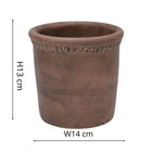 Hazel Beaded-Edge Ceramic Planter
