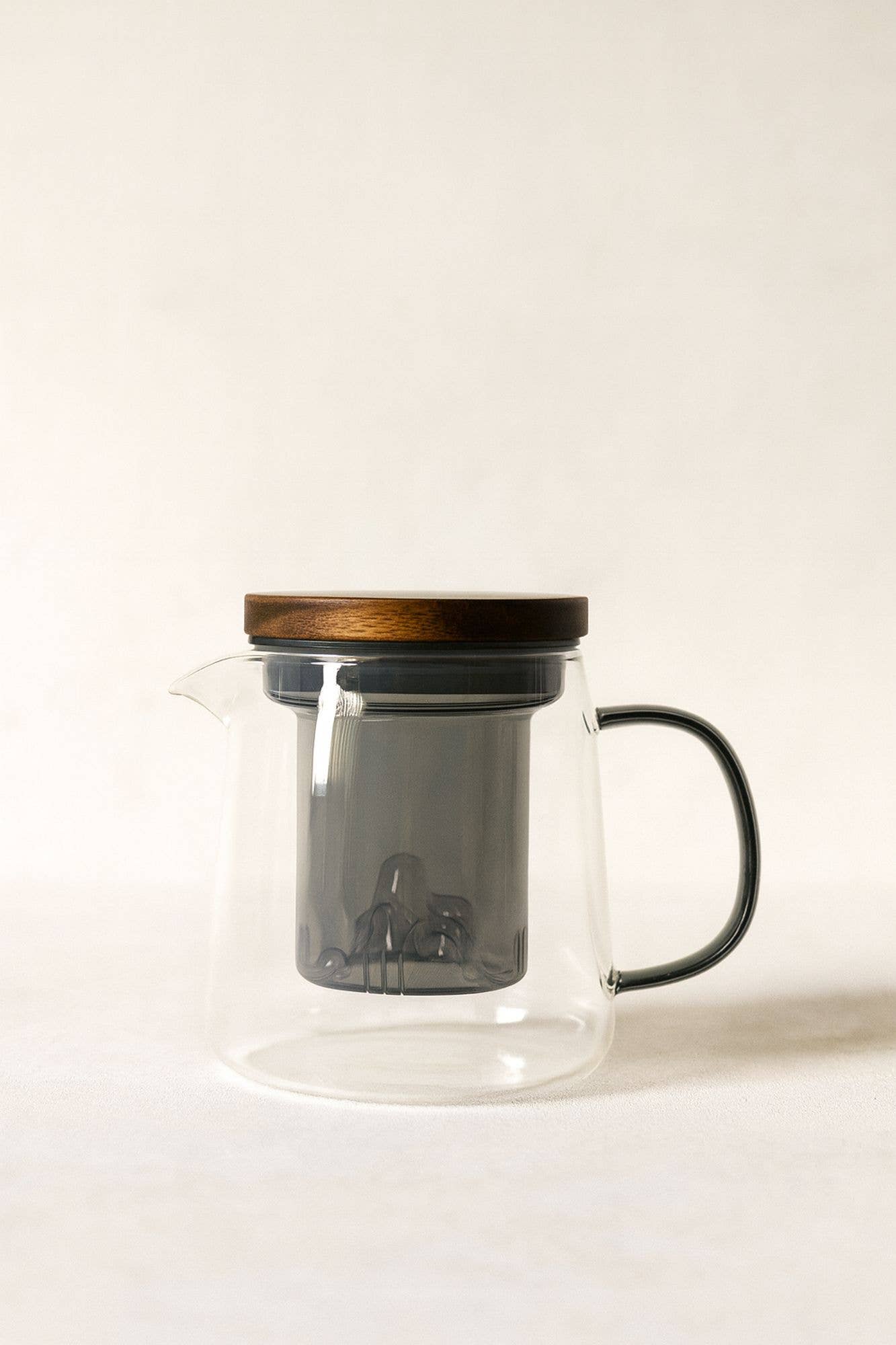 Laska 450ml Glass Teapot - Graphite