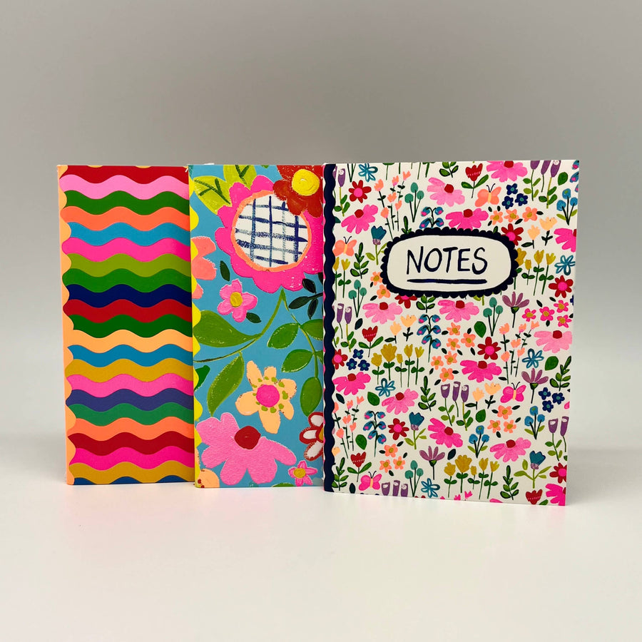A6 Notebooks Paper Salad Colourful Notes set of 3
