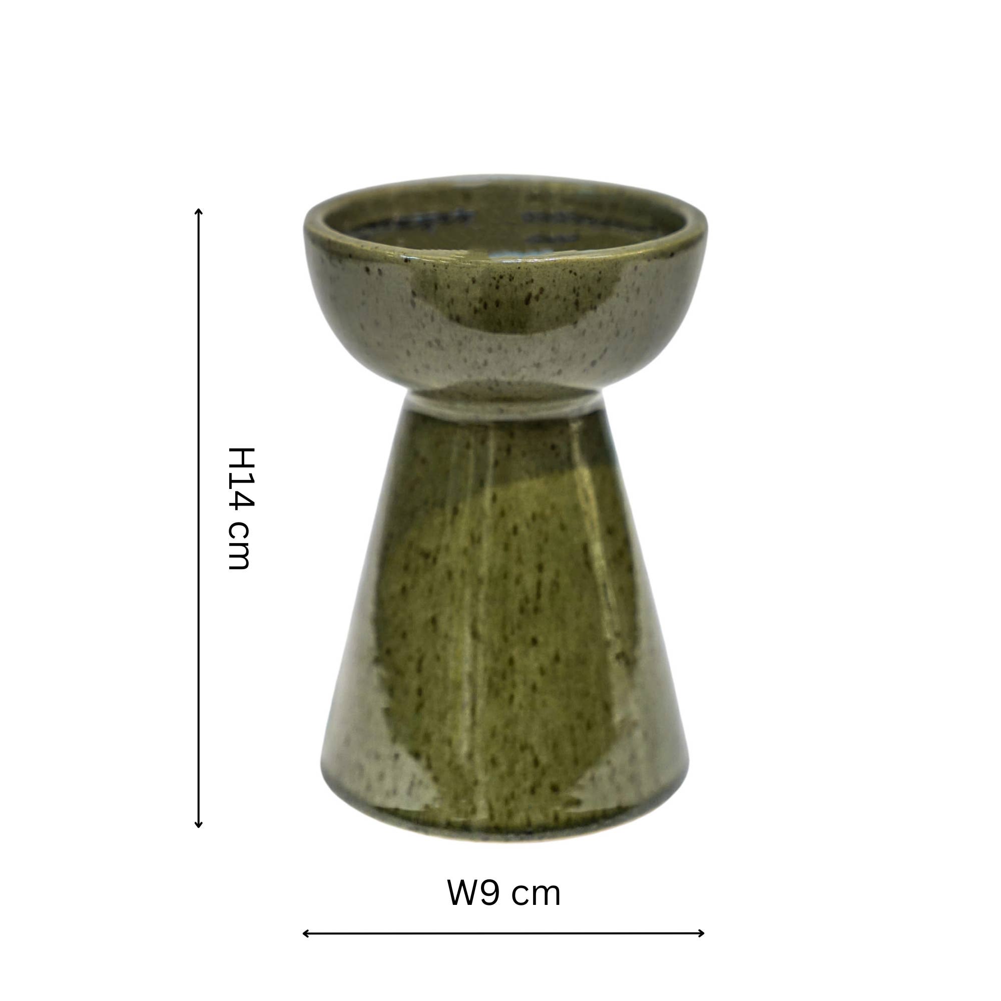 Bowen Ceramic Pillar Candle Holder