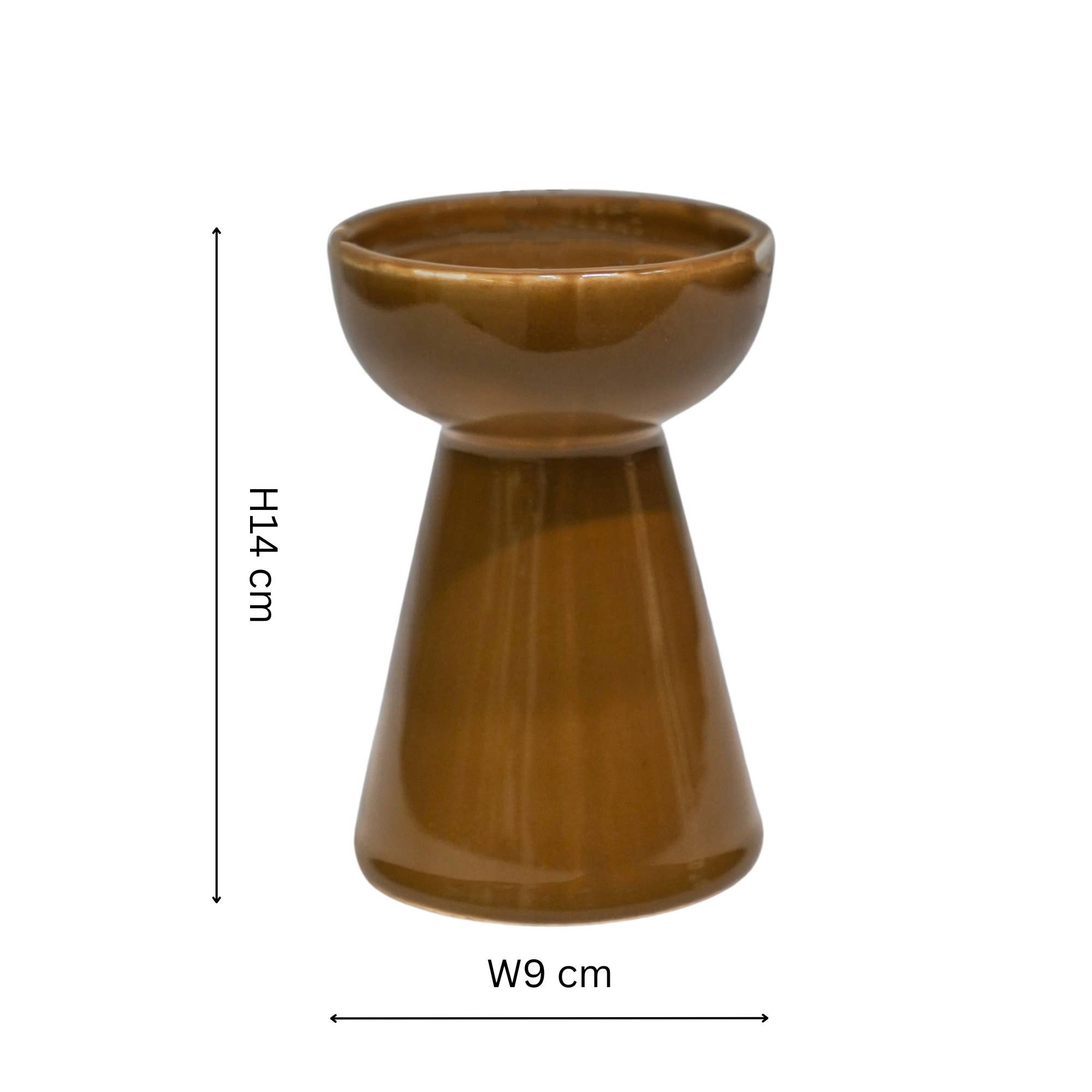 Bowen Ceramic Pillar Candle Holder