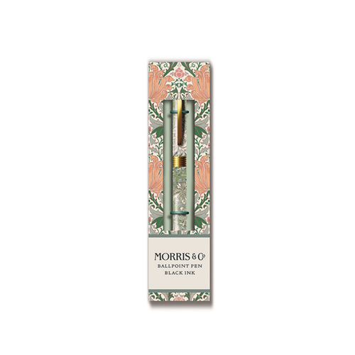 William Morris Refillable Gift Pen — Honeysuckle & Tulip