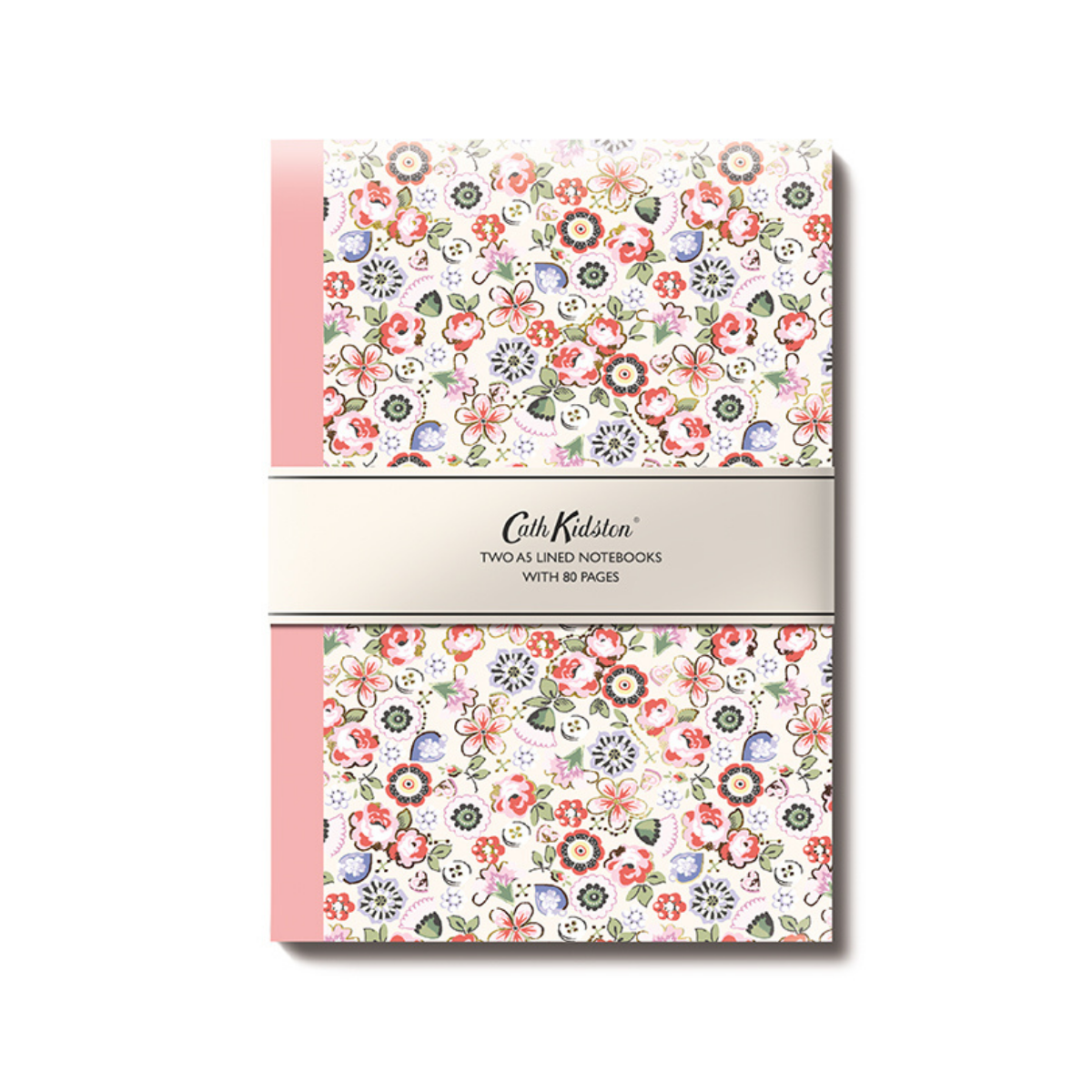 Cath Kidston A5 Notebook Set of 2 soft pink